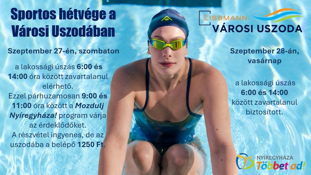 Sporty weekend at the Eissmann Nyíregyháza Municipal Swimming Pool
