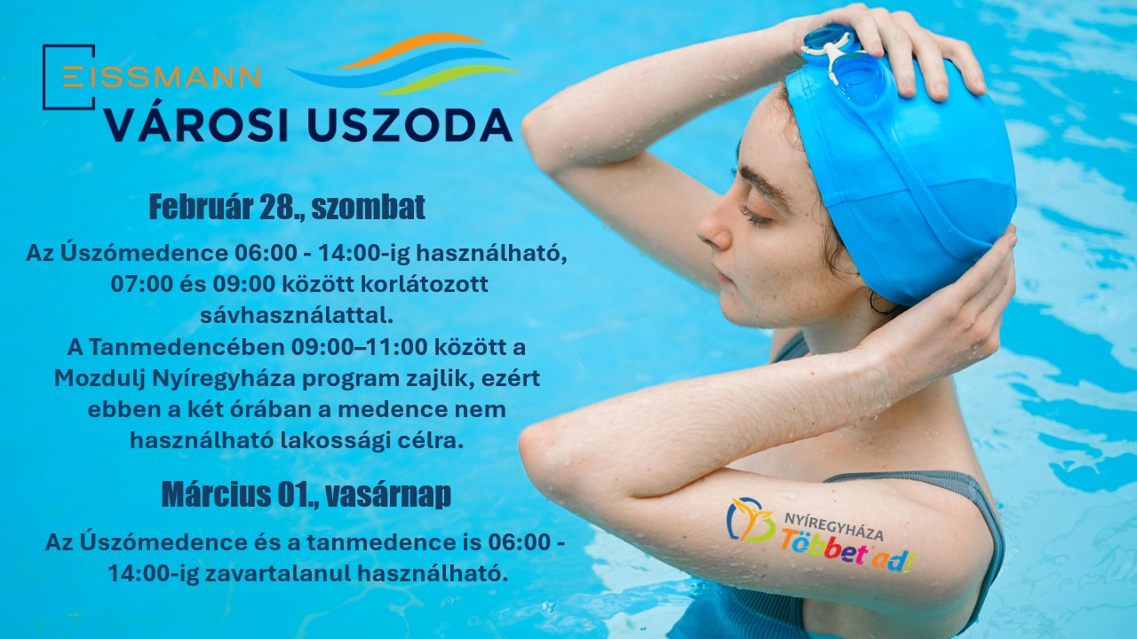 Weekend pool use – with temporary lane restrictions