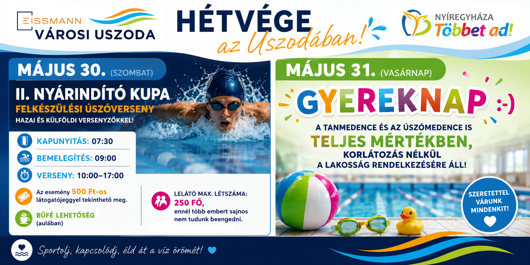 The 2nd Summer Kickoff Cup is coming to the Eissmann Municipal Swimming Pool with an international field