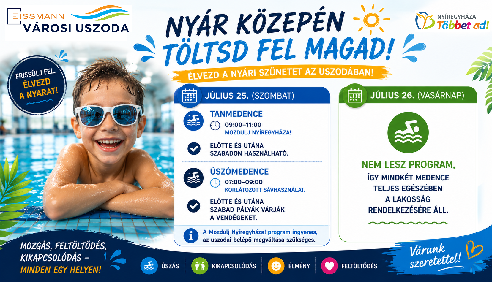 Recharge in the Middle of Summer! – Active Recreation Awaits You at the Swimming Pool