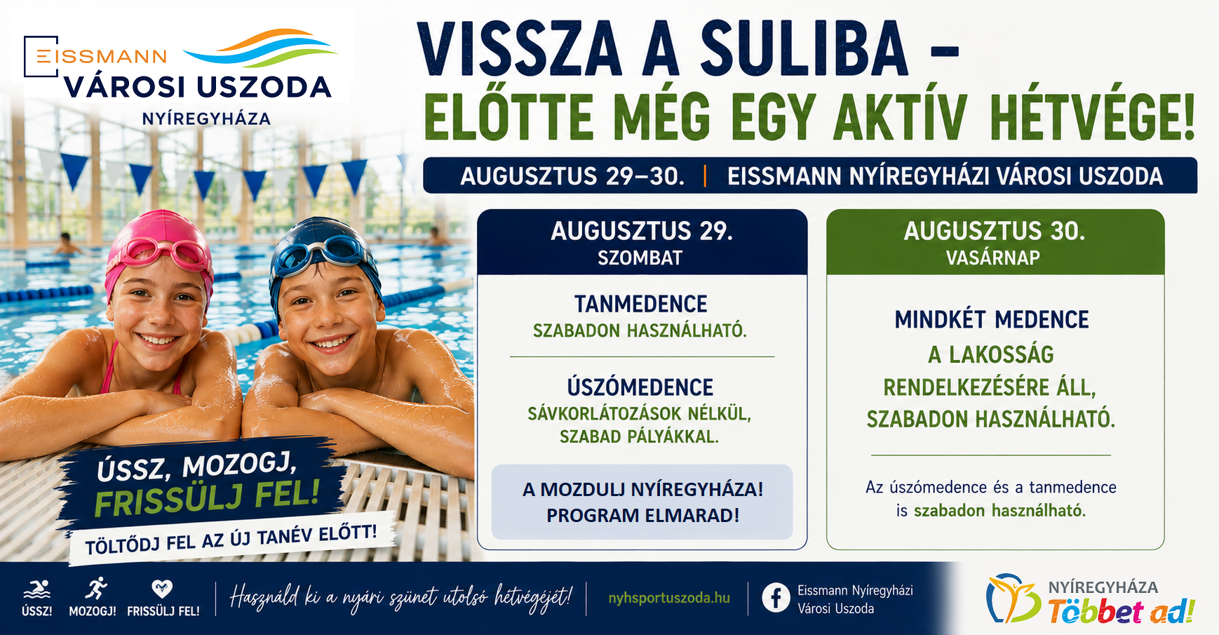 Back to school—but first, one more active weekend at the pool!