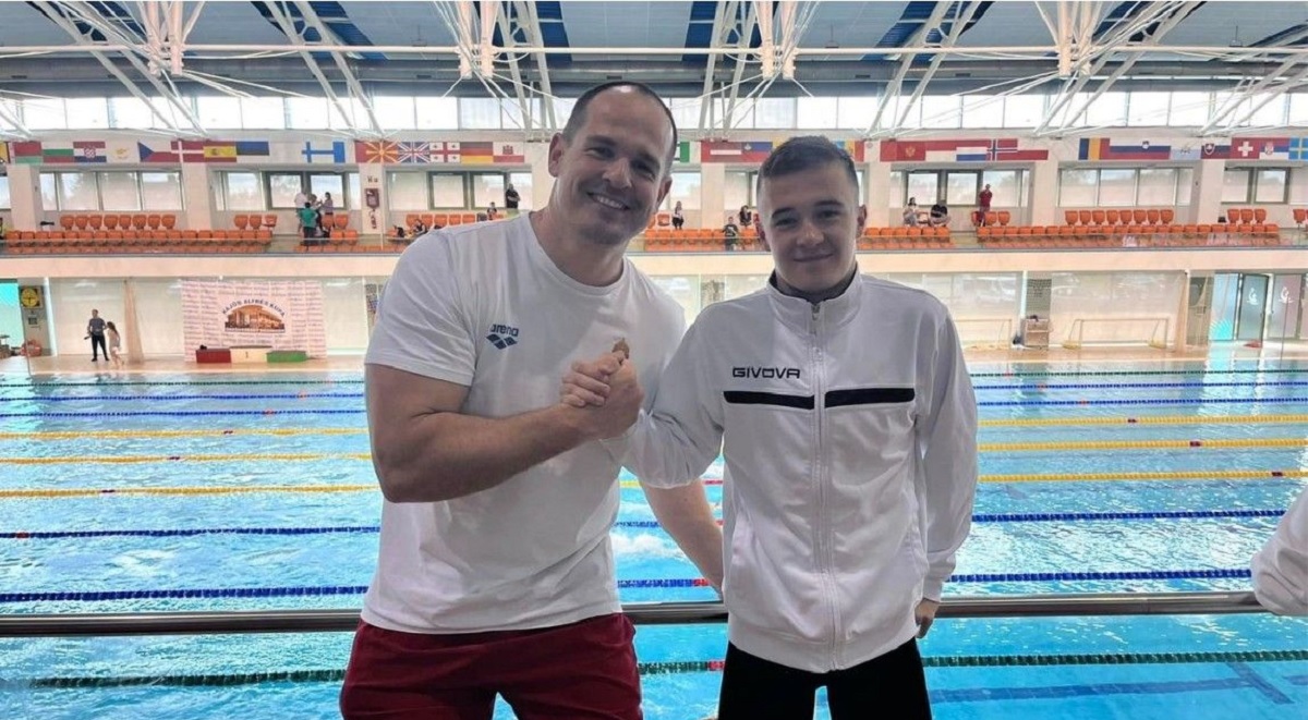 Viktor Kaliba's team trains at the Eissmann Nyíregyháza Municipal Swimming Pool - Training camp for catching up organised by the Hungarian Swimming Federation